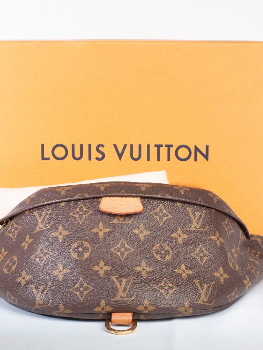 Authentic Louis Vuitton Brown Monogram Canvas Bumbag